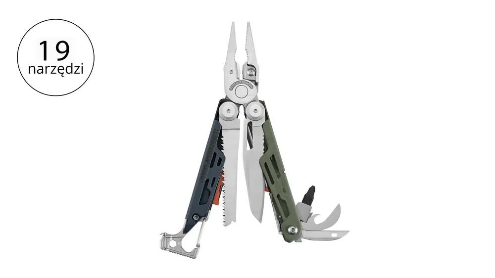 Najwyższa jakość - Leatherman SIGNAL Coyote Multitool 19 narzędzi stal nierdzewna