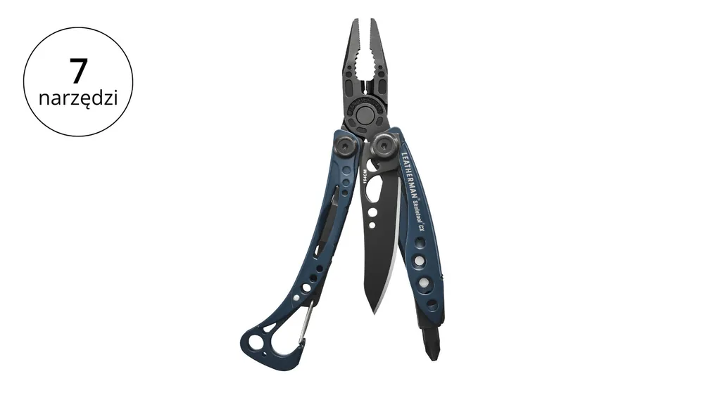 Bardzo popularny produkt | Leatherman SKELETOOL CX Nocturnal Multitool 7 narzędzi stal nierdzewna