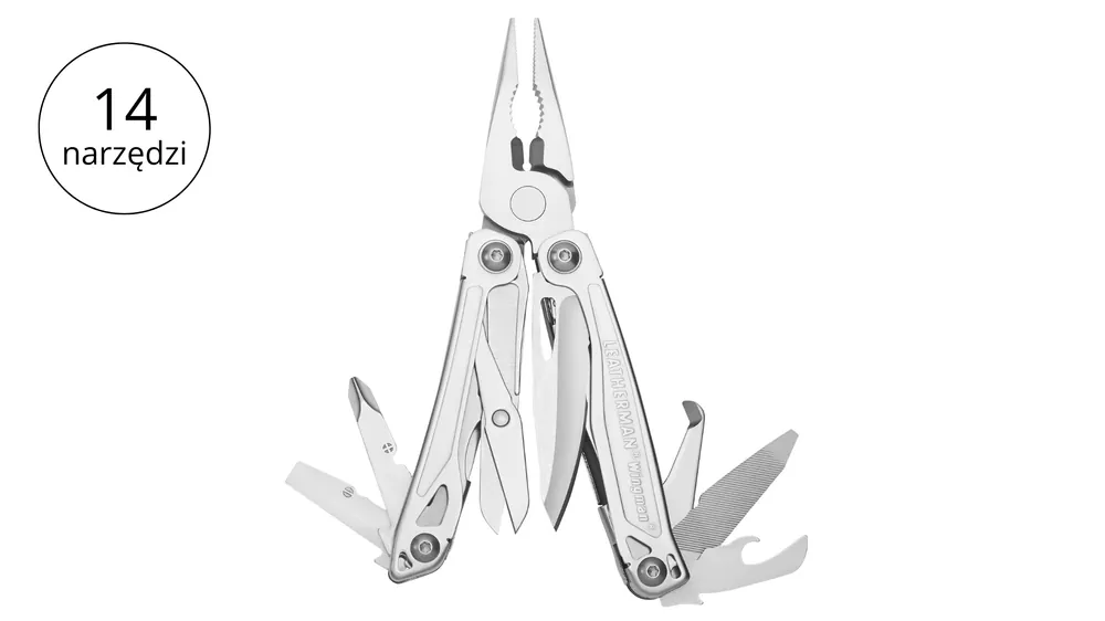 Mega okazja | Leatherman WINGMAN Multitool 14 narzędzi stal nierdzewna