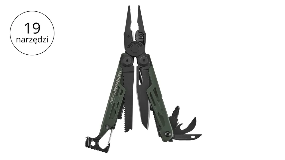 Szybka wysyłka - Leatherman SIGNAL Green Multitool 19 narzędzi