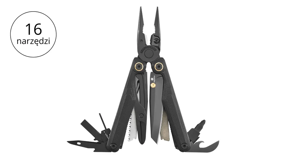 Oferta promocyjna - Leatherman WAVE ALPHA Obsidian Multitool 16 narzędzi stal nierdzewna
