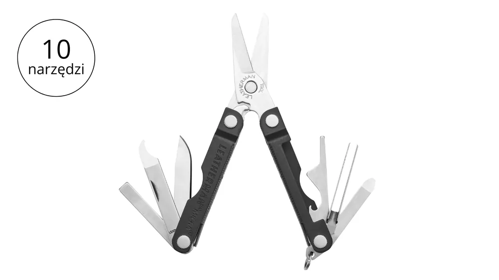 Leatherman MICRA Jet Black Multitool 10 narzędzi - Wyprzedaż zapasów