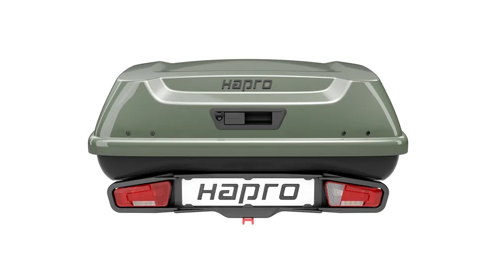 Wysyłka od ręki | Hapro Boxer M 340 Sage Green - Box z platformą na hak oliwkowa zieleń