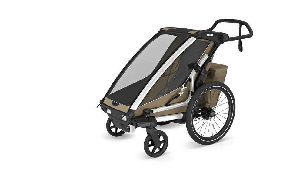 Nowość w sprzedaży | Thule Chariot Cross 2 pojedyncza Khaki przyczepka rowerowa