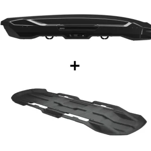 Zestaw Thule Motion 3 XL Low Box dachowy Czarny połysk plus wykładzina | Profesjonalna jakość