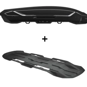 Zestaw Thule Motion 3 XL Box dachowy Czarny połysk plus wykładzina | Jakość premium
