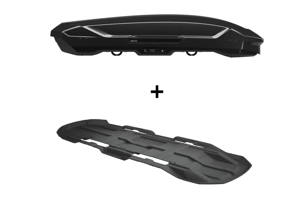 Zestaw Thule Motion 3 XL Box dachowy Czarny połysk plus wykładzina | Jakość premium
