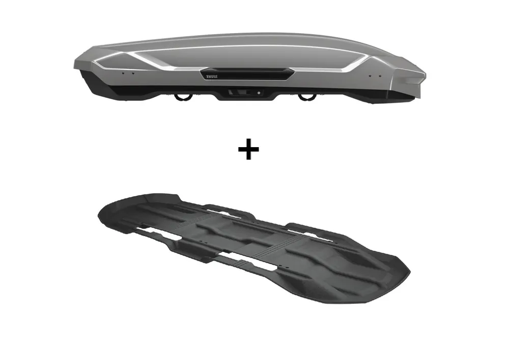 Zestaw Thule Motion 3 XL Box dachowy Tytanowy połysk plus wykładzina | Okazja cenowa
